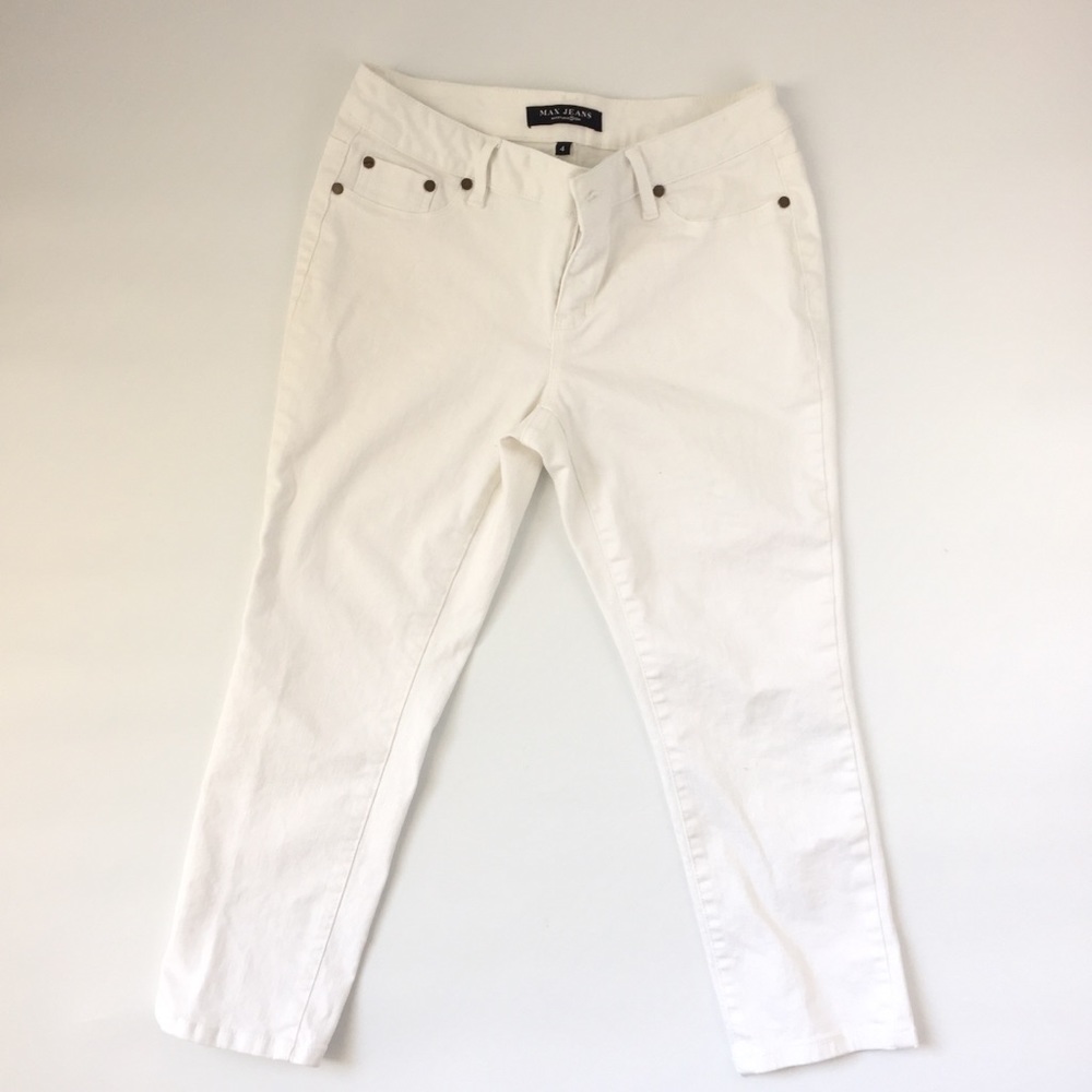 Max jeans in white women size 4 used
